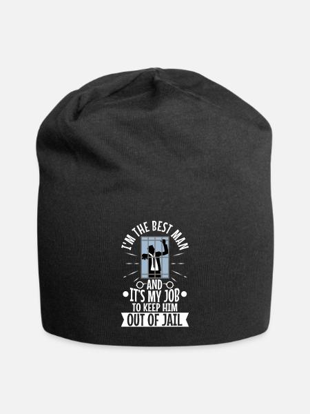 Im the best man - Jersey Beanie - black