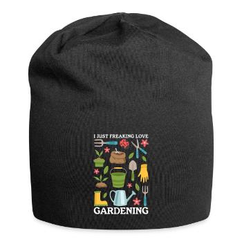 Gardening Garden Home Gardener Gardener Gift - Jersey Beanie - black - Front