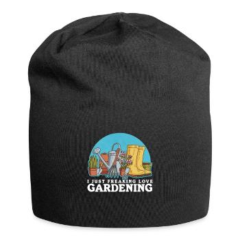 Garden Gardening Home Gardener Gardener Gift - Jersey Beanie - black - Front