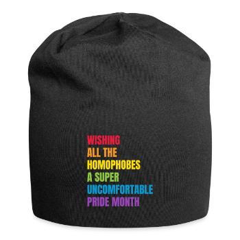 Conception du mois de la fierté LGBT pour la fierté gaie - Bonnet en jersey - noir - Devant