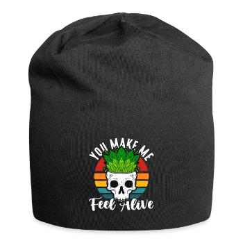 Herbalism You Make Me Feel Alive Retro Herb Lover - Jersey-Beanie - Schwarz - Vorne