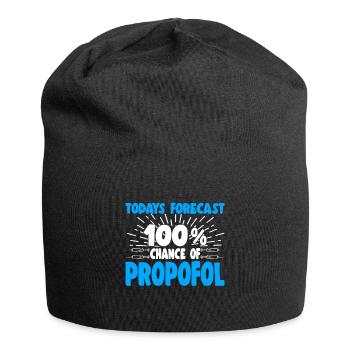 Prévision d’aujourd’hui 100% de chances de propofol SRNAs - Bonnet en jersey - noir - Devant