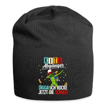 Kita Abgänger - Jersey-Beanie - Schwarz - Vorne