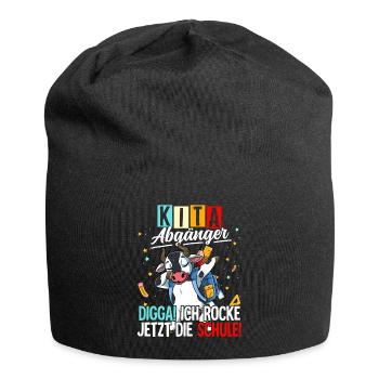 Kita Abgänger - Jersey-Beanie - Schwarz - Vorne