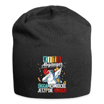 Kita Abgänger - Jersey-Beanie - Schwarz - Vorne