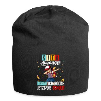 Kita Abgänger - Jersey-Beanie - Schwarz - Vorne