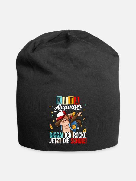 Kita Abgänger - Jersey-Beanie - Schwarz