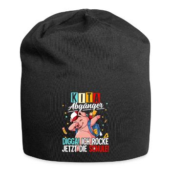 Kita Abgänger - Jersey-Beanie - Schwarz - Vorne