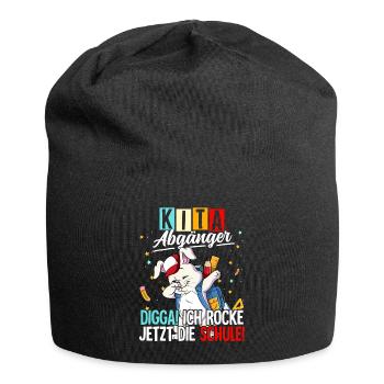 Kita Abgänger - Jersey-Beanie - Schwarz - Vorne