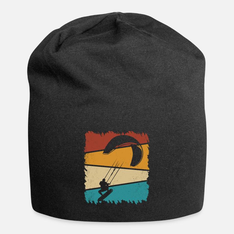 Kitesurfen Kitesurf Kitesurfer Kiteboard - Jersey-Beanie - Schwarz
