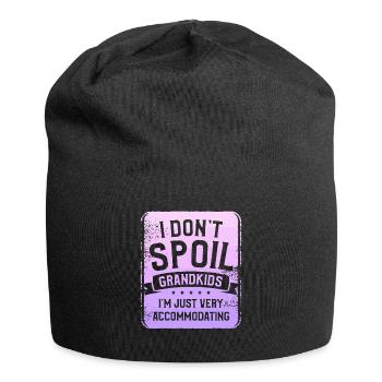 I Don't Spoil Grandkids I'm Just Very - Jersey Beanie - black - Front