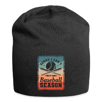 Sorry I Can't It's Baseball Season Baseballer - Jersey Beanie - black - Front