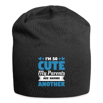 I'm So Cute My Parents Are Having Another Gender - Jersey Beanie - black - Front