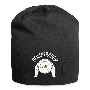 Goldgräber Gold Digger Goldrausch Goldjäger - Jersey-Beanie - Schwarz - Vorne