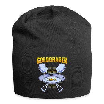 Goldgräber Gold Digger Goldrausch Goldjäger - Jersey-Beanie - Schwarz - Vorne