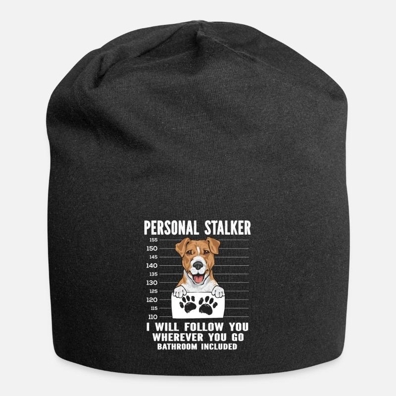 Jack Russell Terrier - Bonnet en jersey - noir