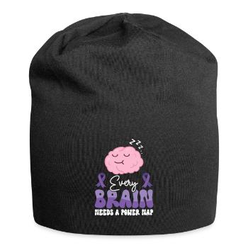 Alzheimer's Awareness Brain Mental Health - Jersey Beanie - black - Front
