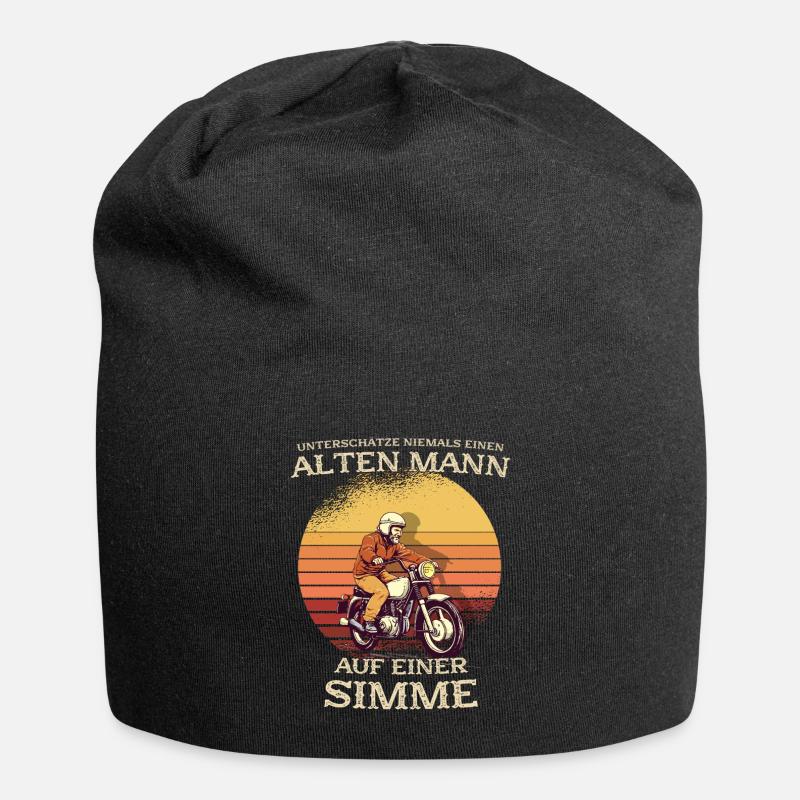Sunset Simson Driver S50 S51 Simme Moped - Jersey-Beanie - Schwarz