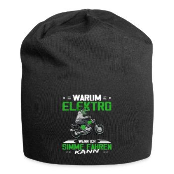 Lustiger Spruch Simsonfahrer S50 S51 Simme Moped - Jersey-Beanie - Schwarz - Vorne
