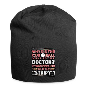 Billiards - Why Did The Cue Ball Go To The Doctor - Jersey Beanie - black - Front