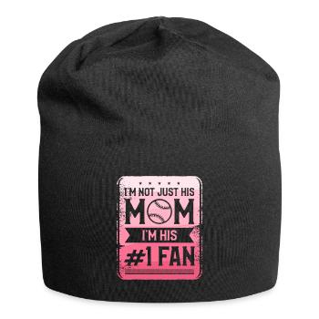 I'm Not Just His Mom I'm His #1 Fan Baseball - Jersey Beanie - black - Front