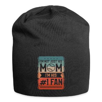 I'm Not Just His Mom I'm His #1 Fan Baseball - Jersey Beanie - black - Front