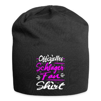 Offizielles Schlager Fan Shirt Schlagermusik - Jersey-Beanie - Schwarz - Vorne