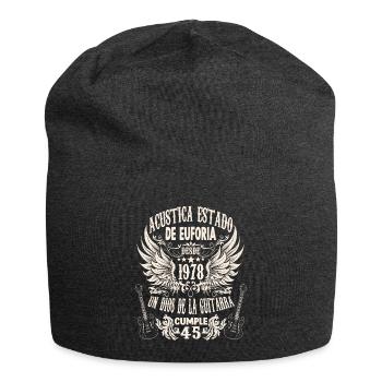 guitar fan musician guitarists birthday 1978 - Jersey-Beanie - Anthrazit - Vorne