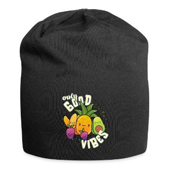 Only Good Vibes: Good Life Sweet Kawaii Fruit - Jersey Beanie - black - Front