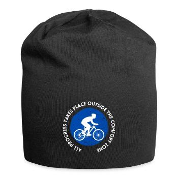 MTB Road Bike Cyclist Leave your comfort zone - Jersey Beanie - black - Front