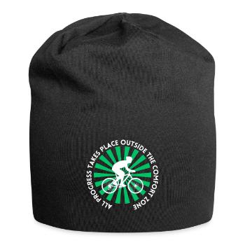 MTB Road Bike Cyclist Leave your comfort zone - Jersey Beanie - black - Front