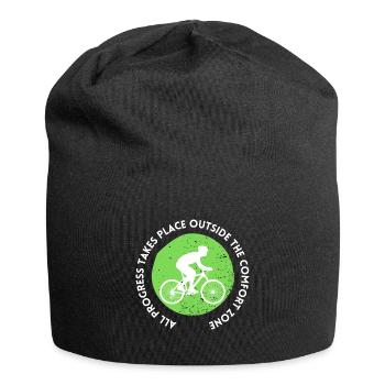 MTB Road Bike Cyclist Leave your comfort zone - Jersey Beanie - black - Front