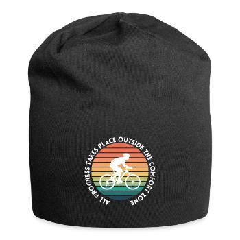 MTB Road Bike Cyclist Leave your comfort zone - Jersey Beanie - black - Front