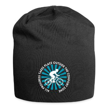 MTB Road Bike Cyclist Leave your comfort zone - Jersey Beanie - black - Front