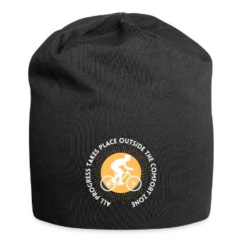 MTB Road Bike Cyclist Leave your comfort zone - Jersey Beanie - black - Front