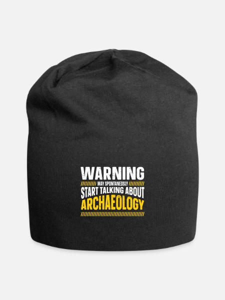 Archaeologist Gift Archaeology - Jersey Beanie - black