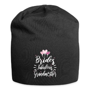 Grand-mère fabuleuse de la mariée - Bonnet en jersey - noir - Devant