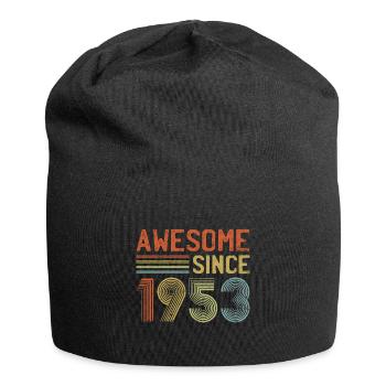 Celebrating 70 Years of Awesome Since 1953 - Jersey Beanie - black - Front