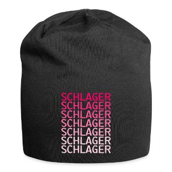 Schlager Schlagermusik Schlagerparty - Jersey-Beanie - Schwarz - Vorne