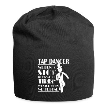 Tap Dance - Clogging Dance - Funny Tap Dancing - Jersey-Beanie - Schwarz - Vorne