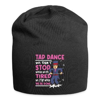 Tap Dance - Clogging Dance - Funny Tap Dancing - Jersey-Beanie - Schwarz - Vorne