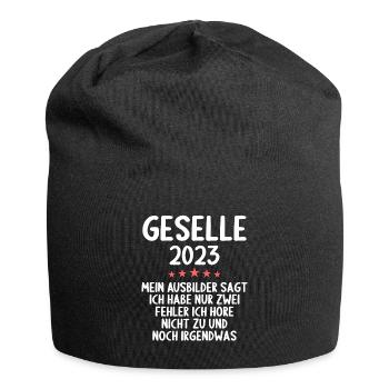 Geselle Gesellenprüfung bestanden Gesellen - Jersey-Beanie - Schwarz - Vorne