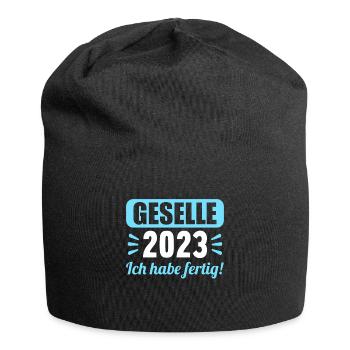 Geselle Gesellenprüfung bestanden Gesellen - Jersey-Beanie - Schwarz - Vorne