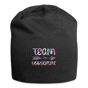 Vorschulkind Team Vorschule Einschulung - Jersey-Beanie - Schwarz - Vorne