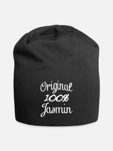 Original 100% Jasmin - Jersey-Beanie - Schwarz