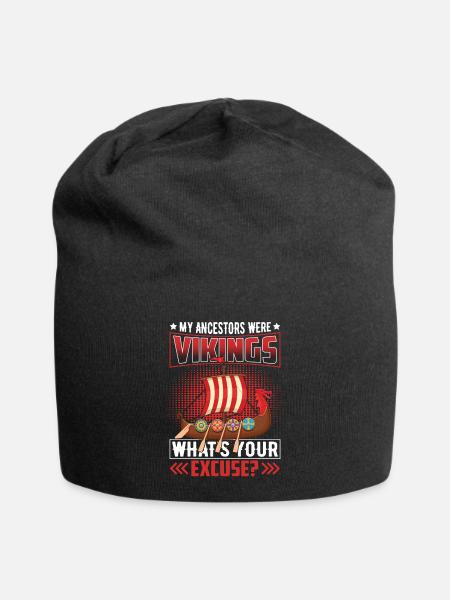 Wikinger Vorfahre - Jersey-Beanie - Schwarz