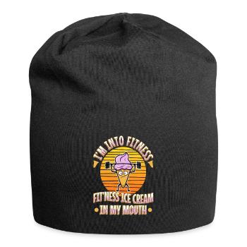 Im into fitness ice cream - Jersey-Beanie - Schwarz - Vorne