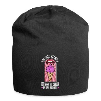 Im into fitness ice cream - Jersey-Beanie - Schwarz - Vorne