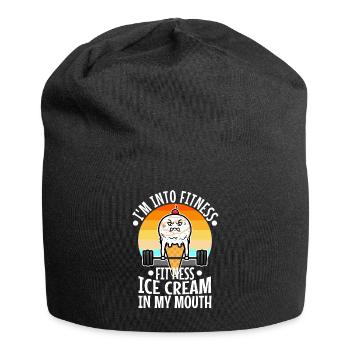 Im into fitness ice cream - Jersey-Beanie - Schwarz - Vorne