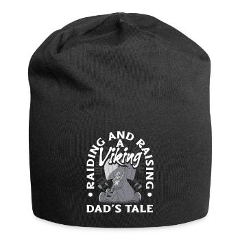 Piller et élever le conte d’un père viking - Bonnet en jersey - noir - Devant